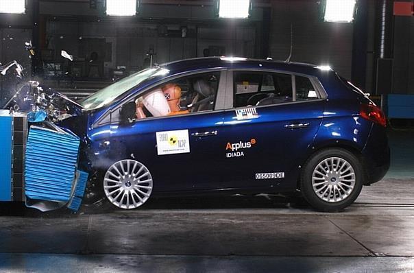 Der Fiat Bravo kam beim EuroNCAP-Crashtest bei der Insassensicherheit auf fünf Sterne. Foto: Auto-Reporter/EuroNCAP